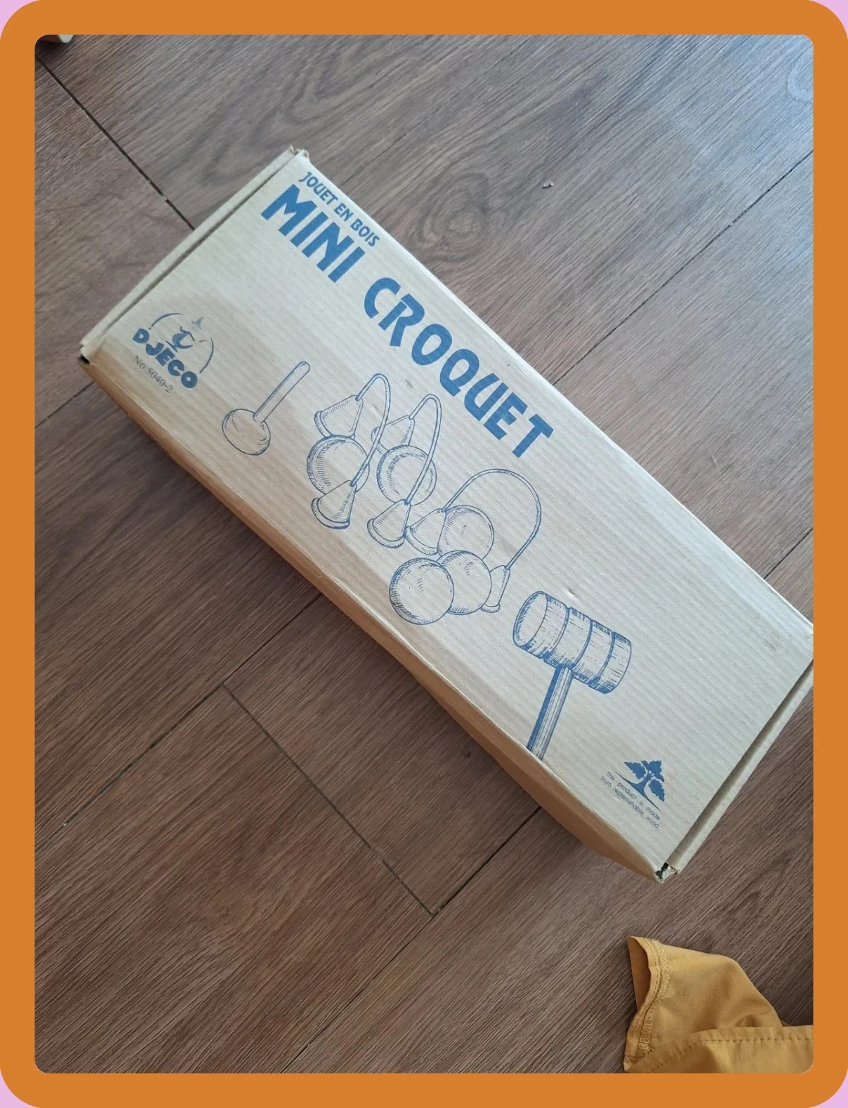 Jeu de Mini Croquet en bois DJECO - Vintage / Complet